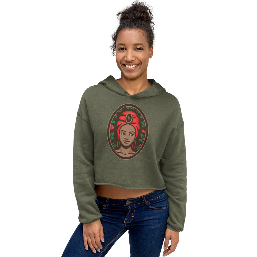 Lady Kanfuela Cropped Hoodie - Drink Kanfuela
