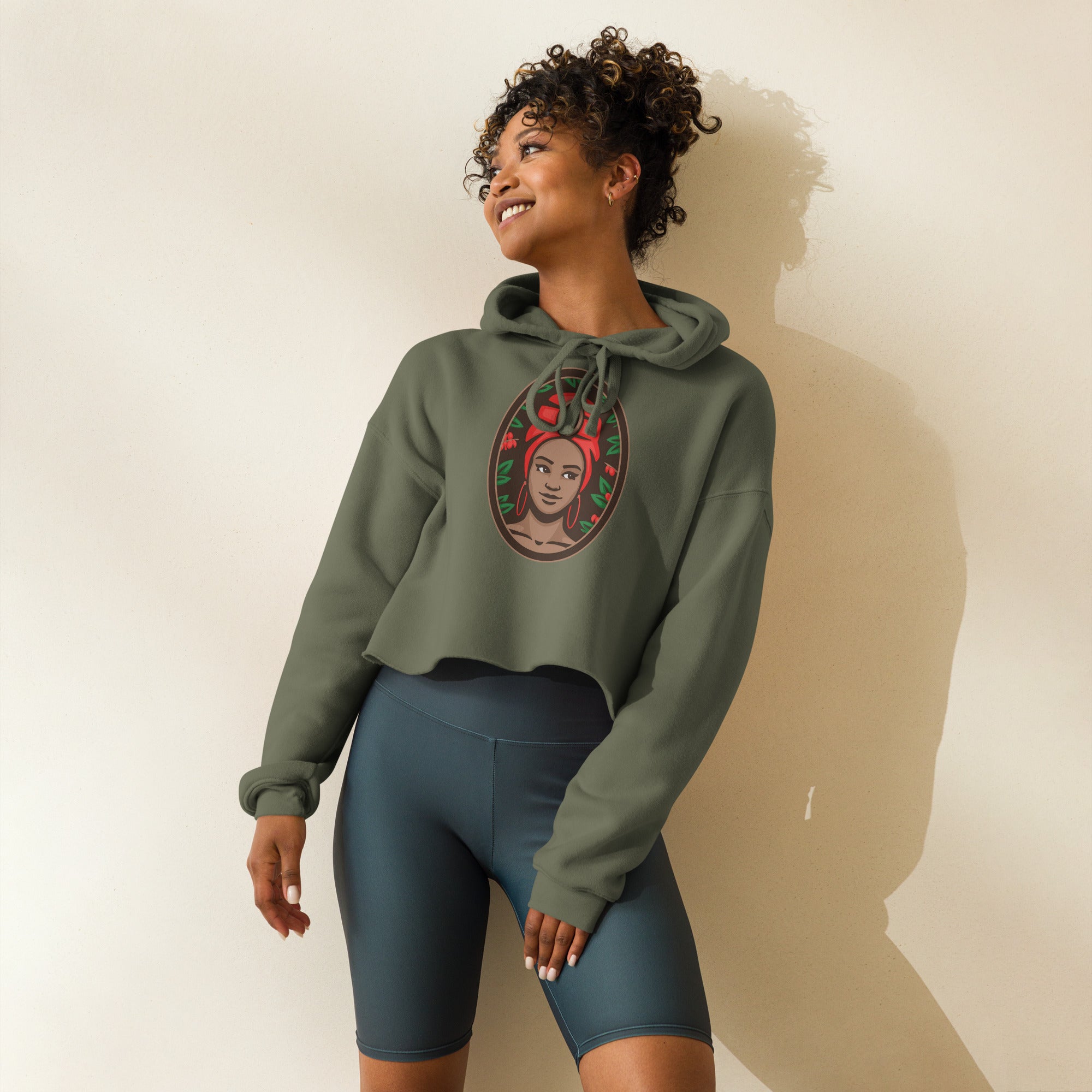 Lady Kanfuela Cropped Hoodie - Drink Kanfuela
