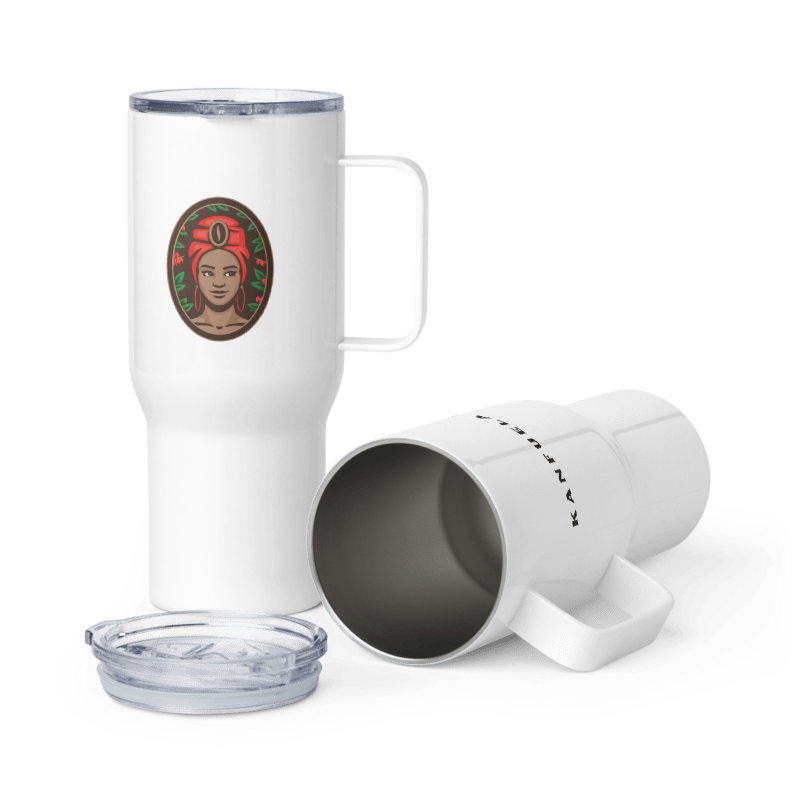 Coffee Travel Mug with a handle- Great for cold and hot drinks!