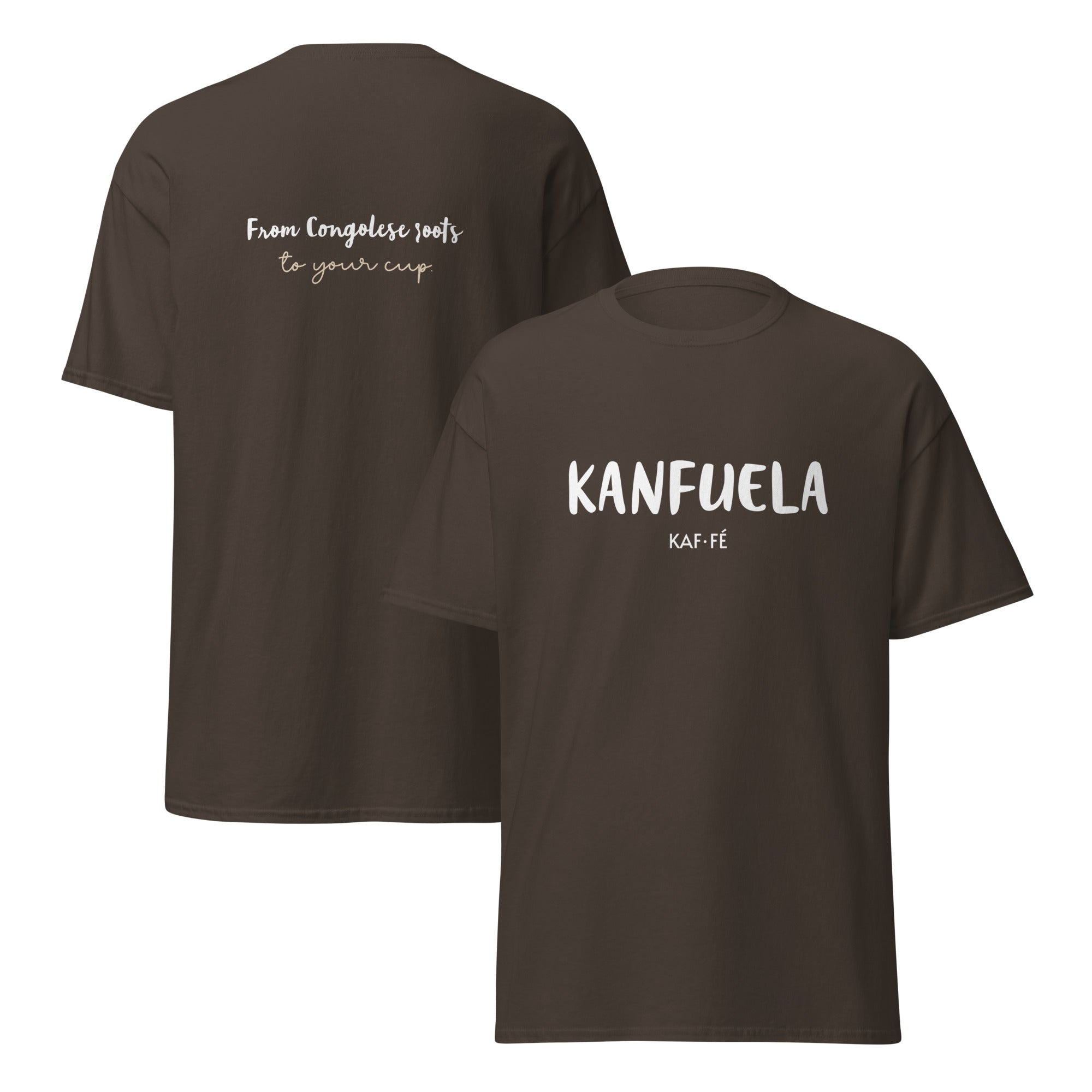 Kanfuela Unisex Classic T-Shirt - From Congolese Roots to Your Cup